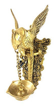 Load image into Gallery viewer, Two Moustaches Parrot Design Brass Wall Hanging Diya (Golden, Pack of 1) - Home Decor Lo