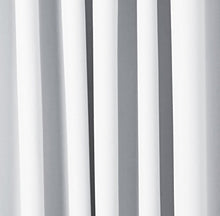 Load image into Gallery viewer, AmazonBasics Room Darkening Blackout Window Curtains (Pack of 2) with Tie Backs - 245 GSM - (5.25 ft) - White - Home Decor Lo