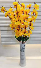 Load image into Gallery viewer, ARTSY Artificial Flowers for Home Decoration Cherry Blossom Bunch (Yellow), 1 Piece, Home Decor| VASE NOT Included| - Home Decor Lo