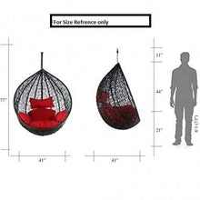 Load image into Gallery viewer, Carry Bird Outdoor Furniture Single Seater Swing: Black - Home Decor Lo