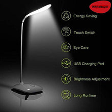 Load image into Gallery viewer, Anand Souvenir LED Touch on/Off Switch Children Eye Protection Reading Dimmer Rechargeable USB Charging Desk Lamp (White) - Home Decor Lo