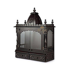 Load image into Gallery viewer, Aakaar Idols & Temples - Handcrafted Pooja Temple Mandap in Teak & MDF for Wall Mounting at Home and Office (24 VC WD) - Home Decor Lo
