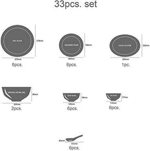 Load image into Gallery viewer, Cello Royal Amber Gold Opalware Dinner Set, 33 Pieces - Home Decor Lo