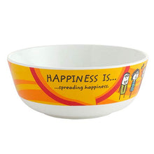 Load image into Gallery viewer, Clay Craft Ceramic Happiness is Snack/Cereal Bowl, Multicolour, Set of 4 - Home Decor Lo