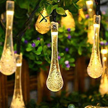 Load image into Gallery viewer, ITMumbai 20LED Crystal Drop Shape Fairy String Lights for Home Lighting Decoration (4 Meter Long Warm White) 2 Pin Plug - Home Decor Lo