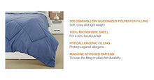 Load image into Gallery viewer, Amazon Brand - Solimo Microfibre Reversible Comforter, Double (Stone Blue & Silver Grey, 200 GSM) - Home Decor Lo