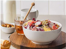Load image into Gallery viewer, Narrow International Dessert Set of 6 Melamine Unbreakable Cereal Bowls Set 6 Inch - Soup Bowls, Lightweight Deep Bowl for Kitchen and Family Dinner, Maggi,Soup, Dishwasher Micro Safe, Premium White - Home Decor Lo