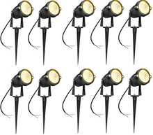 Load image into Gallery viewer, DMAK Multi Traders™ 3 Watt Warm White (Yellow) Waterproof Spike LED Garden Light For Outdoor Purposes (Pack of 10) - Home Decor Lo