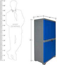 Load image into Gallery viewer, Cello Novelty Big Cupboard - Blue and Grey - Home Decor Lo