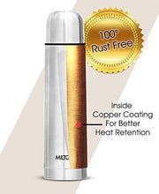 Load image into Gallery viewer, Milton Flip Lid 500 Thermosteel 24 Hours Hot and Cold Water Bottle with Bag, 500 ml, Silver - Home Decor Lo