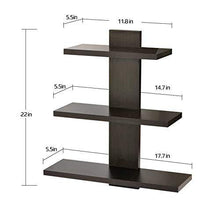 Load image into Gallery viewer, BLUEWUD Phelix Engineered Wood Wall Decor Book Shelf/Wall Display Rack (3 Shelves) - Home Decor Lo