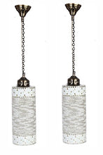 Load image into Gallery viewer, Somil Royal And Stylish Pendent Decorative Hanging Ceiling Lamp Compatible With 5 To 80 Watt LED And Other Bulb, (Round, Multicolor), Set Of 2