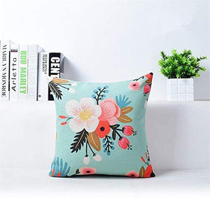 AEROHAVEN Cotton Decorative Throw Pillow/Cushion Covers (Multicolour, 16 x 16 inch) Set of 5 - Home Decor Lo