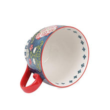 Load image into Gallery viewer, Chumbak Boho Spirit Mug - Green - Tea and Coffee Mug, Ceramic Drinking Cup, Dining and Tableware for Hot Beverages, Breakfast Mugs for Home and Office, Dishwasher and Microwave Safe, 5.9"x4.5"x3.5" - Home Decor Lo