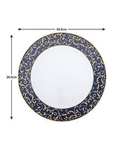 Load image into Gallery viewer, LaOpala Anassa Blue Sovrana Collection Opalware Dinner Set, 33 Pieces, White - Home Decor Lo