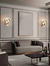 Load image into Gallery viewer, CITRA Led Glass Crystal Golden Metal Wall Light - Warm White