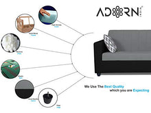 Load image into Gallery viewer, Adorn India Rio Highback 3-1-1 5 Seater Sofa Set (Black & Grey) - Home Decor Lo