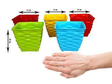 Load image into Gallery viewer, GARDENS NEED 110003 Plastic Diamond Pot Set (Multi-coloured, 5-Pieces) - Home Decor Lo