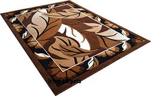 Load image into Gallery viewer, irfan carpets Floral Modern Carpet (Brown, Acrylic, 5 X 7 feet) - Home Decor Lo