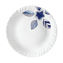 Load image into Gallery viewer, Larah by Borosil Morning Glory Silk Series Opalware Dinner Set, 35 Pieces, White