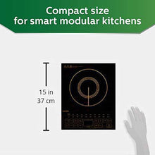 Load image into Gallery viewer, Philips Viva Collection HD4938/01 2100-Watt Induction Cooktop with Sensor Touch (Black) - Home Decor Lo
