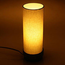 Load image into Gallery viewer, ExclusiveLane 14 Inch Wooden Home Decorative Bedroom Living Room Bedside Table Lamps for Home Decoration (12.7 cm x 12.7 cm x 35.6 cm, Green & Off White, Without Bulb) - Home Decor Lo