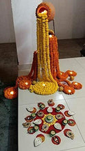 Load image into Gallery viewer, dannyboyzs Two Brothers Artificial Flowers Marigold Garland for Indian, Diwali, Housewarming and Baby Shower Decoration (5 ft, 5 Orange and 5 Yellow) -10 Garlands - Home Decor Lo