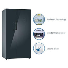 Load image into Gallery viewer, Bosch 655 L Frost Free Side-by-Side Refrigerator(KAN92LB35I, Black, Inverter Compressor) - Home Decor Lo