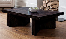 Load image into Gallery viewer, Timbertaste Mary Solid Wood Coffee Table (Dark Walnut Finish) l Home Furniture - Home Decor Lo