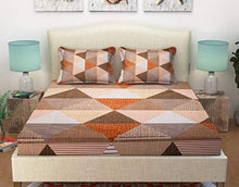 Load image into Gallery viewer, Ab Home Decor 300 TC 100% Cotton Queen Size Bed Sheet Double with 2 Pillow Cover King Size-90x100 Inch - Home Decor Lo