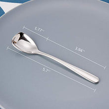 Load image into Gallery viewer, ice cream spoon : FOXAS Stainless Steel Ice Cream Spoons 5.8-inch Set of 6 - Home Decor Lo