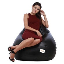 Load image into Gallery viewer, Sattva Classic Bean Bag Cover (Without Beans) XXL Size - Black - Home Decor Lo