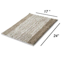 Load image into Gallery viewer, Lykke Decor Anti-Slip Bath Mat Microfiber Soft, Size 40 x 60 cm - Bathroom Rugs - Suitable for Kitchen, Bedroom and Bathroom, Dry Fast Water Absorbent &amp; Machine-Washable - Set of 1 - Home Decor Lo