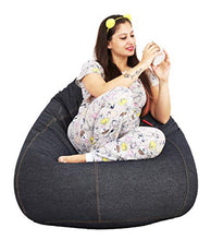 Load image into Gallery viewer, Couchette® Bean Bag XXL Cover in Denim Blue (Without Fillers) - Home Decor Lo