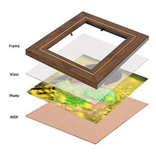Load image into Gallery viewer, Amazon Brand - Solimo Collage Photo Frames, Set of 3, Tabletop (3 pcs - 5x7 inch), Golden - Home Decor Lo