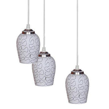 Load image into Gallery viewer, LED Compatible Pendant Ceiling Lamp Hanging Light of 3 Decorative Lamp Shade in One Round Fitting by Somil - Home Decor Lo