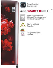 Load image into Gallery viewer, LG 190 L 4 Star Inverter Direct-Cool Single Door Refrigerator (GL-B201ASCY, Scarlet Charm) - Home Decor Lo