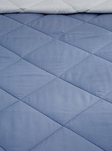 Load image into Gallery viewer, Amazon Brand - Solimo Microfibre Reversible Comforter, Double (Stone Blue & Silver Grey, 200 GSM) - Home Decor Lo