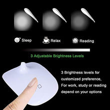 Load image into Gallery viewer, KWT Rechargeable LED Touch On/Off Switch Desk Lamp Children Eye Protection Student Study Reading Dimmer Rechargeable Led Table Lamps USB Charging Touch Dimmer, Desk Lights for Study (White)