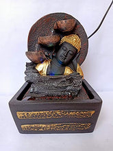 Load image into Gallery viewer, Amaira Handicrafts Gautam Buddha Indoor Outdoor Table Top Water Fountain with LED Lights House Warming Gift | Festival Gift | Birthday Gift | Home Decor | Office Decor - Home Decor Lo