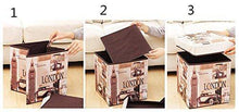 Load image into Gallery viewer, Almand Portable & Foldable Laundry Box Cum Sitting Stool Folding Attractive Prints Pouffe/Sitting Stool/Stool/pouffes for Living Room/Puffy Stool (12" L×12" W ×12" H)(1 pcs) - Home Decor Lo
