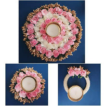 Load image into Gallery viewer, Decorative Buckets Handmade Tea Light Holders|Set of 7 Pink Rangoli Candle Holders|Diwali Decorations|onam pongal Rangoli Floor Decorations|Diwali diyas|Diwali Lights|Diwali Candles - Home Decor Lo