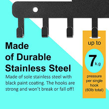Load image into Gallery viewer, Sehaz Artworks Decorative Metal Wall Hooks for Keys | 7 Hook Bike Wall Rack | Hooks Rack/Holder for Kitchen Utensil | Wall Mounted Key Holder Key Rack Key Hanger | Bathroom Towel Hooks | Hat Rack - Home Decor Lo