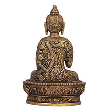 Load image into Gallery viewer, Buddha Idol Statue Blessing with Sacred Kalash & Draped in Shawl - Home Decor Lo