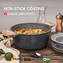 Load image into Gallery viewer, CAROTE Essential Woody - Nonstick Coating Granite Casserole Saucepot with Lid (28 cm) - Home Decor Lo