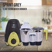Load image into Gallery viewer, Havells Sprint Mixer Grinder, 500W, 3 Jars (Grey/ Green) - Home Decor Lo