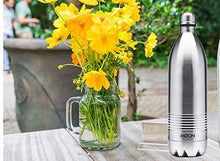 Load image into Gallery viewer, Milton Duo DLX 1000 Thermosteel 24 Hours Hot and Cold Water Bottle, 1 Litre, Silver - Home Decor Lo