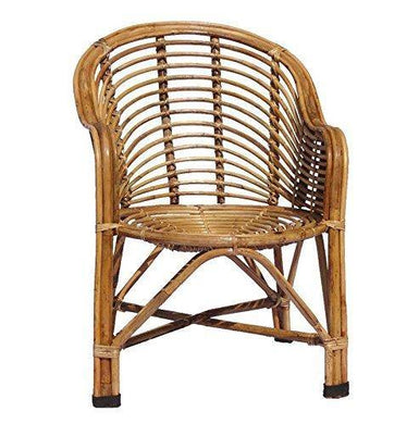 HM SERVICES Cane Chair with Cushion - Home Decor Lo