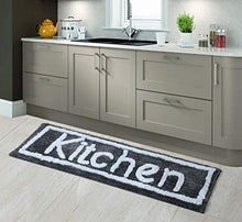 Load image into Gallery viewer, AEROHAVEN™ Glorious Super Soft Microfiber Abstract Kitchen Designer Anti Slip Kitchen Runner Rug - BR27 - (Grey, 40 cm x 120 cm (Runner)) - Home Decor Lo