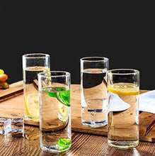 Load image into Gallery viewer, Finster Crystal Cut Water Glasses - 300 ml Set of 6 Transparent Long Glass | Highball Glasses | Juice Glass | Plaza Tumbler - Home Decor Lo